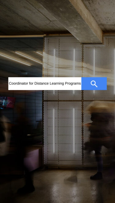 ["Coordinator for Distance Learning Programs"]
