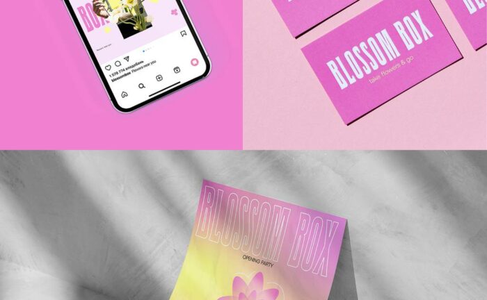 Робота студентів курсу DESIGN BEGINNING для доставки квітів BLOSSOM BOX<